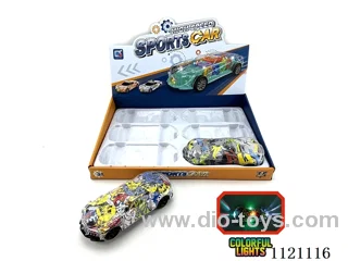 B/O Universal Car W L/M 6PCS