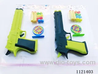 Gun with soft bullets