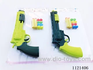 Gun with soft bullets