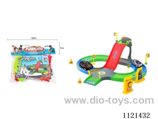 Pieced blocks track parking 1 metal pull-back car