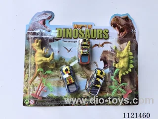 Catapult iron truck with dinosaur