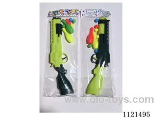 Gun with soft bullets