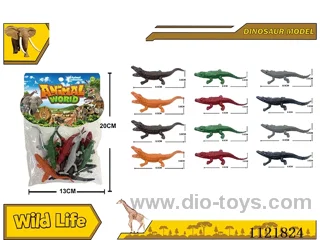 12PCS 3-inch crocodile set (solid)