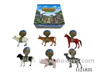 Display box 12PCS elevator 8 inch farm animal (hollow)