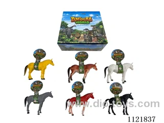 Display box 12PCS elevator 8 inch horse (hollow)