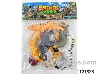 6 "6PCS Wild animals (hollow)