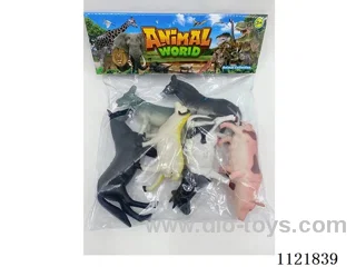 6 "6PCS farm animals (hollow)