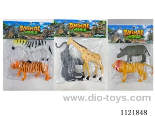 8 "2PCS Wild animals (hollow)