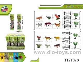 2 inch farm 6PCS + fence + haystack 12PCS
