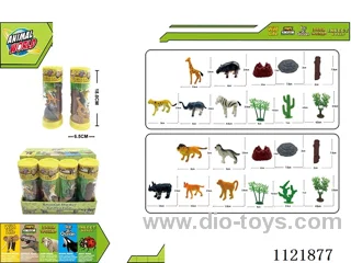 2 inch wild 5PCS + large stone + stone mountain + large wood + bamboo tree + haystack + cactus 11PCS