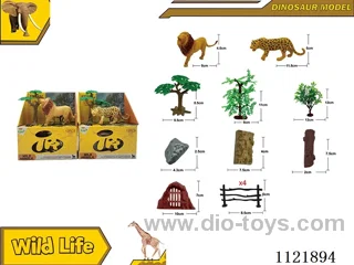 12PCS 5-inch wild animals, 2 models