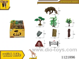 12PCS 5-inch wild animals, 2 models