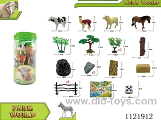 22PCS farm animal set