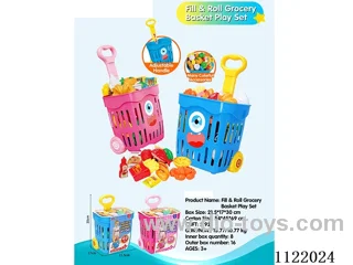 Cartoon shopping basket