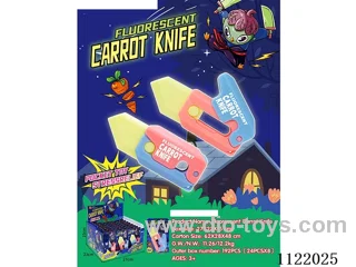 Glow-in-the-dark radish knife