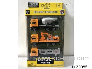 1:64 Alloy car pull-back car Engineering Dump Car Engineering Bergot Car Engineering Mud car European locomotive (1:43:55)