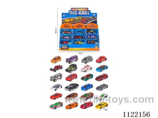 1:64 sliding alloy car 4PCS(16 types of mixed) hand box packaging