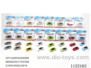 1:64 simulated sliding alloy car 1PCS