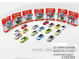 1:64 simulation sliding alloy car 2PCS