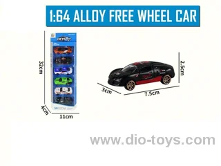 1:64 sliding alloy car 6PCS