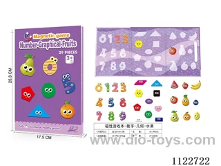 Magnetic game this - number - geometry - fruit