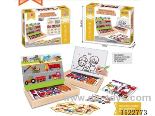 Puzzle Magnetic diy puzzle (Happy engineering car theme)