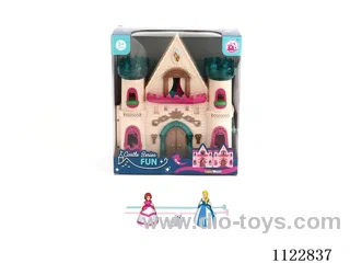 Glitter Castle with 12 music (pack 2 AA batteries)+ Gyroprincess/Cat/furniture