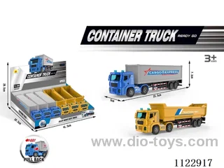 Alloy pull-back truck 6PCS (2 types)/box