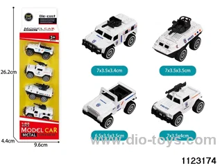 4pcs Alloy Sliding Car