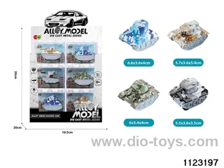 24pcs Pull Back Alloy Tank