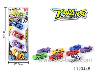 (GCC) Cartoon Pad Printing ABS Pull-back Car (4 PCS)