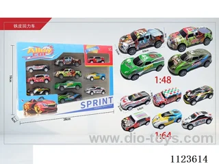 1:48 + 1:64 steel car 10PCS