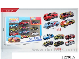 1:48 + 1:64 steel car 10PCS