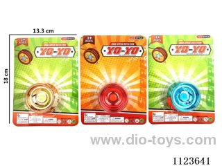 Plastic electroplated yo-yo (gold, blue, red 3 mixed)