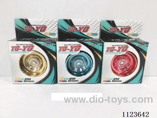 Plastic electroplated yo-yo (gold, blue, red 3 mixed)