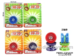 3 Bearing plastic solid color yo-yo (green, blue, red. Purple 4 mixed)