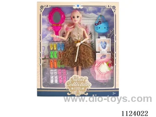 11 "27 cm 11-joint Barbie doll + accessories (multiple mixed)