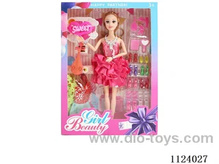 11 "29 cm 11 joint Barbie doll + Pipa + Blister accessories (multiple mixed)