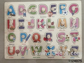 Wooden Alphabet Hand Grabber