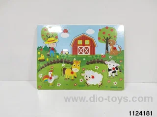 Plastic nail cartoon farm hand grip board