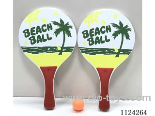 Little beach racket with net bag