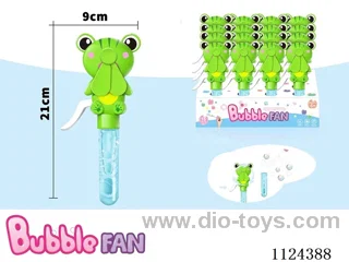 Hand press bubble fan