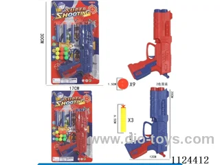 Soft ball ping-pong gun