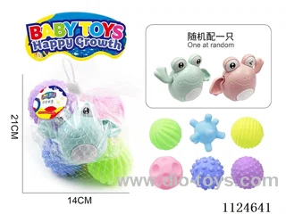 Bathroom rubber massage ball set