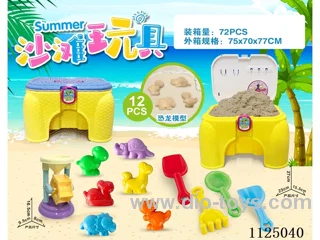 Chair with dinosaur accessories plus small hourglass (12PCS)