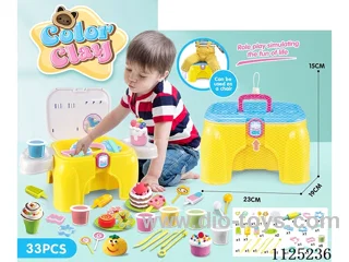 Storage chair color clay DIY33PCS