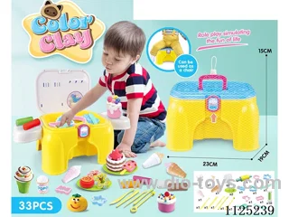 Storage chair color clay DIY33PCS