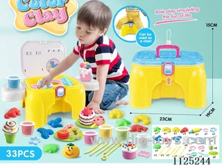 Storage chair color clay DIY33PCS