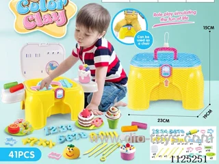 Storage chair color clay DIY41PCS