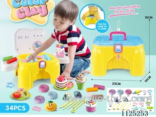 Chair color clay DIY34PCS